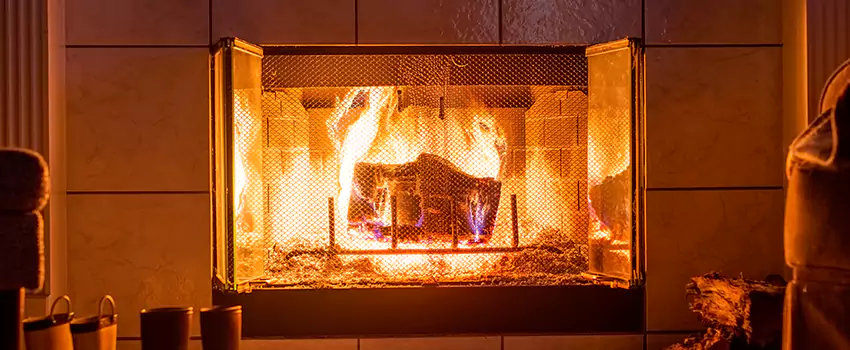 Mendota Hearth Landscape Fireplace Installation in Farmers Branch, Texas