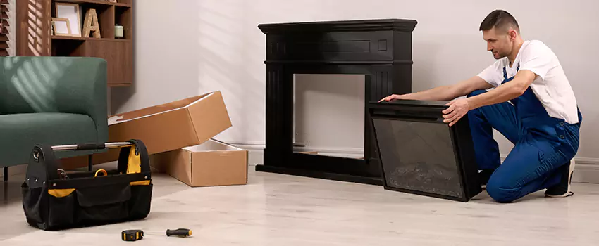 Old Rusted Metal Fireplace Repair And Replacement in Farmers Branch, TX