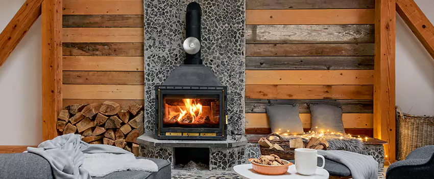Thelin Hearth Products Direct Vent Gas Stove Fireplace Inspection in Farmers Branch, Texas
